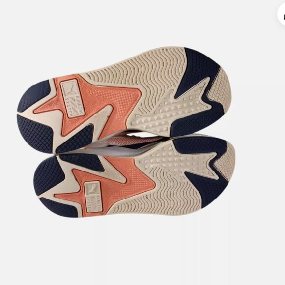 Puma Womens RS X Size 7 Tan Pink Blue Gray Running Shoes Sneakers 372715-10 - Picture 8 of 10